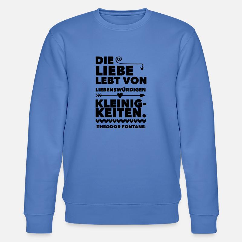 Die Liebe - Stanley/Stella Unisex Bio-Sweatshirt CHANGER  - Blau