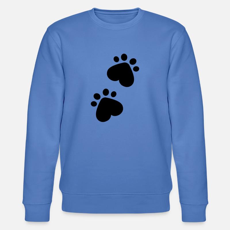 Pfoten - Stanley/Stella Unisex Bio-Sweatshirt CHANGER - Blau