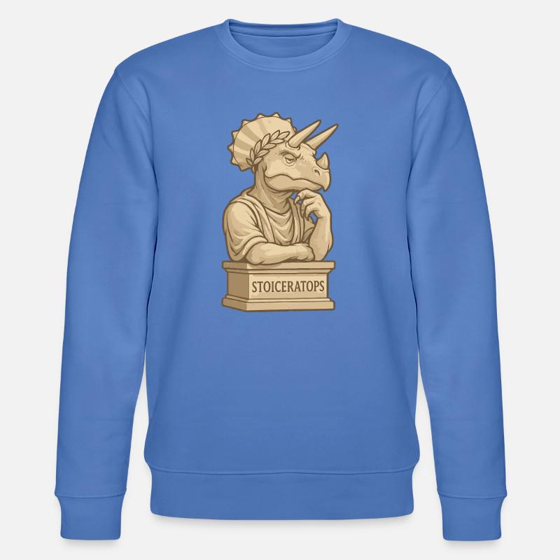 Stoiceratops - Stanley/Stella Unisex Bio-Sweatshirt CHANGER  - Blau