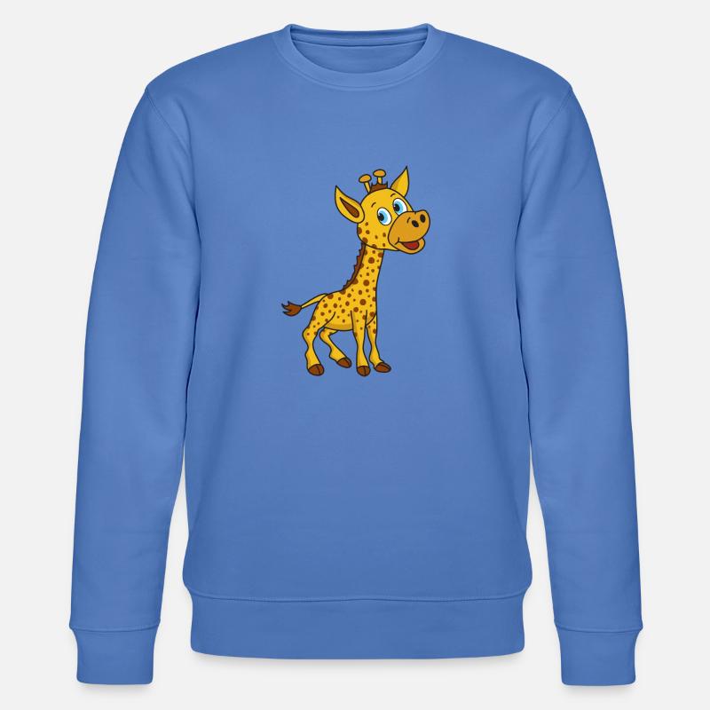 Giraffe - Stanley/Stella Unisex Bio-Sweatshirt CHANGER  - Blau