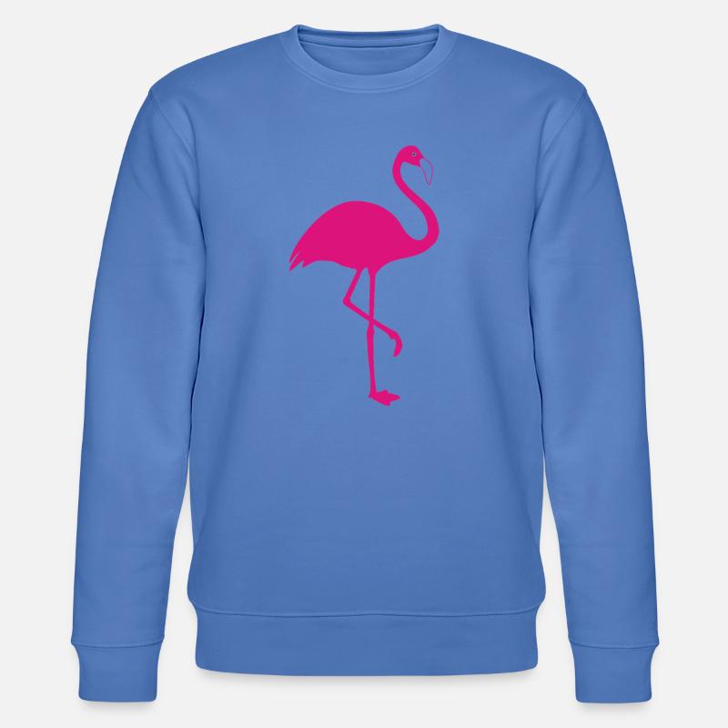 Flamingo pink Sommer Sonne Strand - Stanley/Stella Unisex Bio-Sweatshirt CHANGER  - Blau