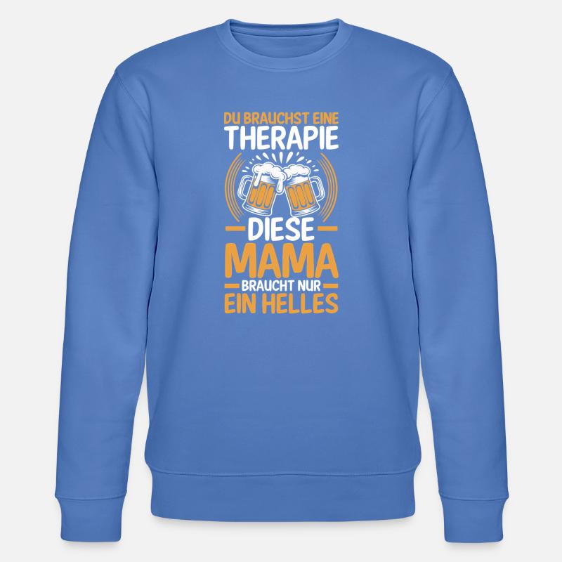 Bier Bierliebhaberin Mutter Mama - Stanley/Stella Unisex Bio-Sweatshirt CHANGER  - Blau