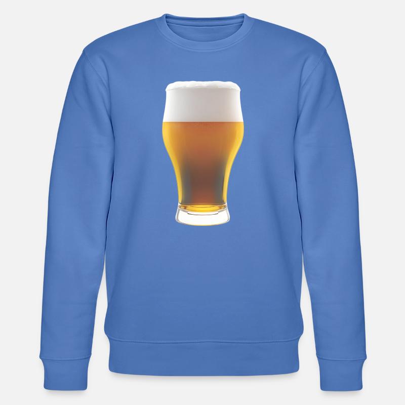Biergradienten Glas mit Schaum - Stanley/Stella Unisex Bio-Sweatshirt CHANGER  - Blau