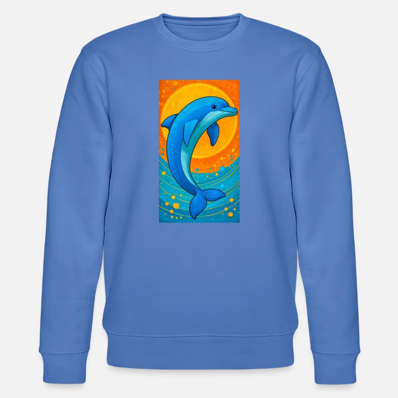 Delfin - Stanley/Stella Unisex Bio-Sweatshirt CHANGER  - Blau