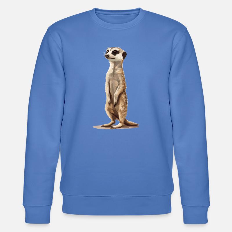 Meerkat Erdmännchen - Stanley/Stella Unisex Bio-Sweatshirt CHANGER  - Blau