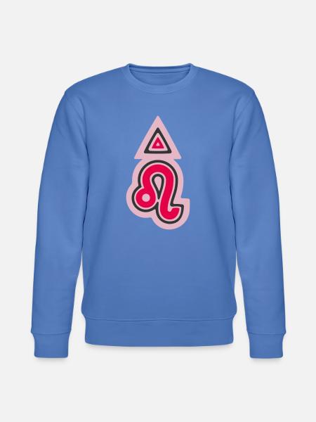 Zodiac Tribal Leo and Fire - Stanley/Stella CHANGER Unisex Organic Sweatshirt - bright blue