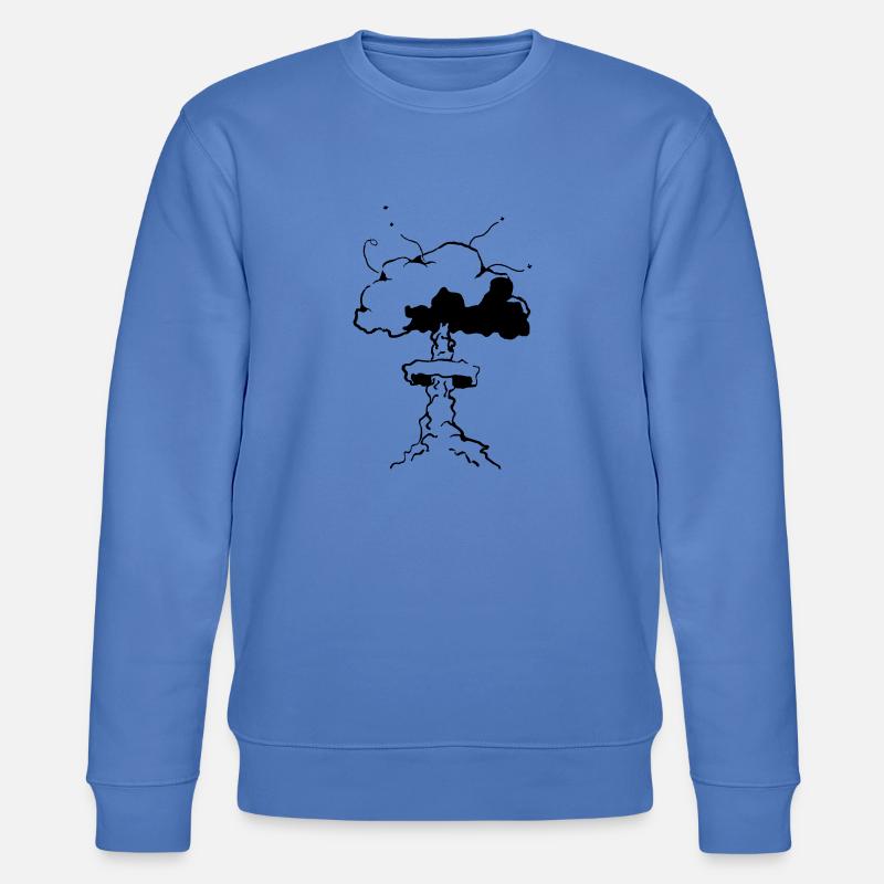 Atom Explosion - Stanley/Stella Unisex Bio-Sweatshirt CHANGER  - Blau