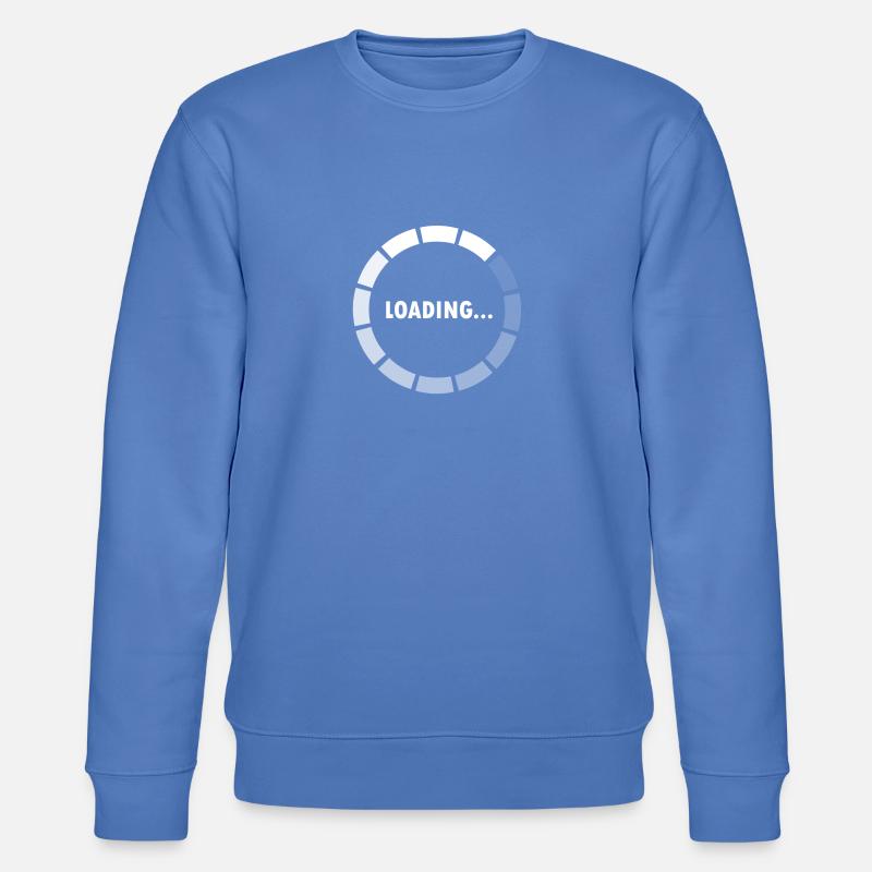 Ajax Loader - loading - waiting - Stanley/Stella CHANGER Unisex Organic Sweatshirt - bright blue