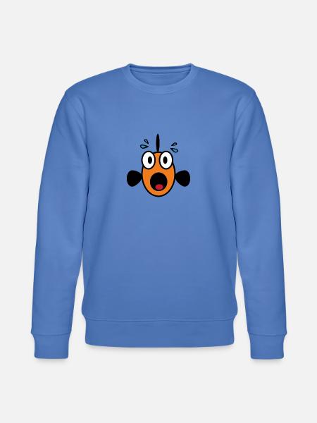 Panic Fish - Stanley/Stella CHANGER Unisex Organic Sweatshirt - bright blue