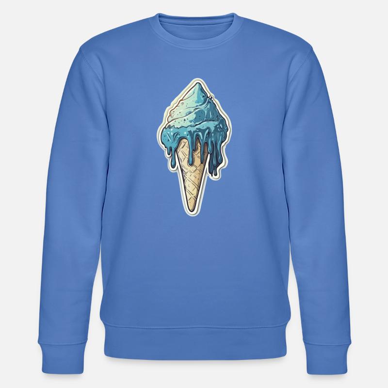 Eiscreme Eis - Stanley/Stella Unisex Bio-Sweatshirt CHANGER  - Blau