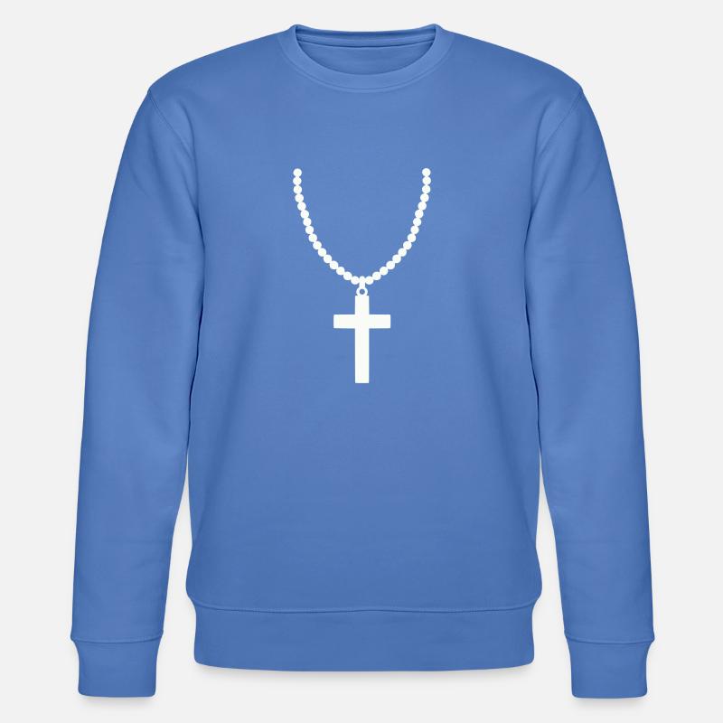 kreuzkette 1 - Stanley/Stella Unisex Bio-Sweatshirt CHANGER - Blau