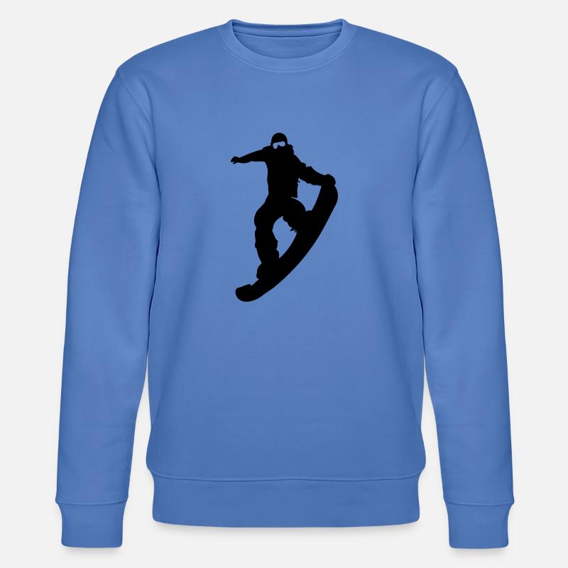 snowboarder nosegrip - Stanley/Stella Unisex Bio-Sweatshirt CHANGER  - Blau