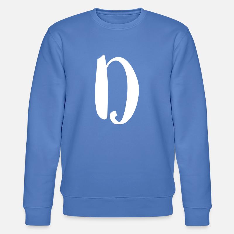 Buchstabe D - Stanley/Stella Unisex Bio-Sweatshirt CHANGER  - Blau