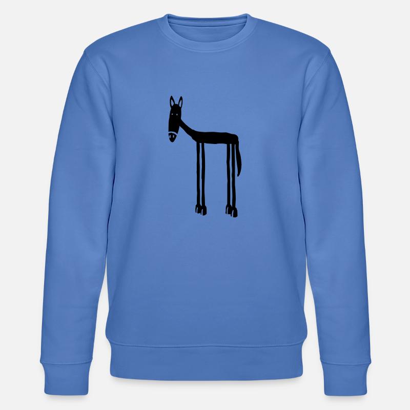 Pferd - Stanley/Stella Unisex Bio-Sweatshirt CHANGER  - Blau