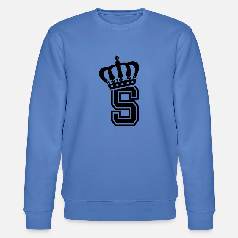Buchstabe S - Stanley/Stella Unisex Bio-Sweatshirt CHANGER  - Blau