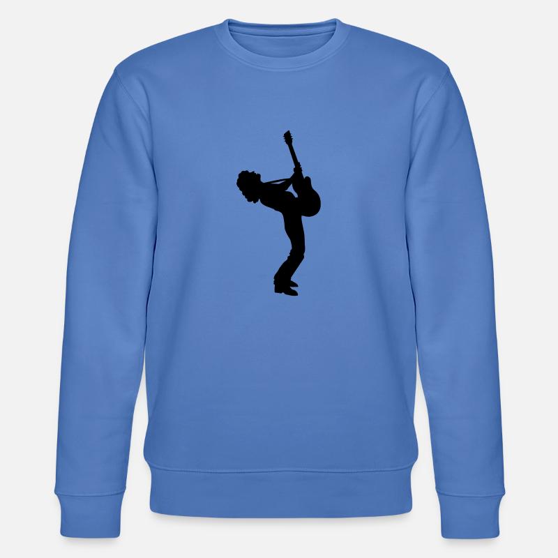 guitar player - Stanley/Stella Unisex Bio-Sweatshirt CHANGER  - Blau