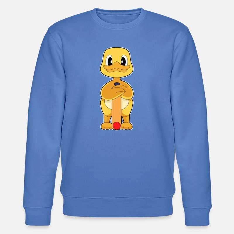 Canard Cricket Batte de cricket - Sweat bio CHANGER Stanley/Stella Unisexe - bleu