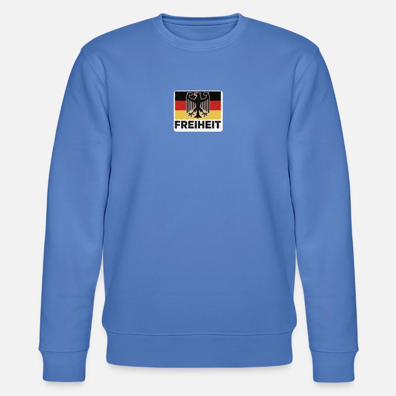 Drapeau de la Liberté avec aigle - Sweat bio CHANGER Stanley/Stella Unisexe - bleu