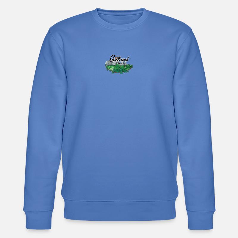 Das ist Gotland - Der Ringwall - Stanley/Stella Unisex Bio-Sweatshirt CHANGER  - Blau