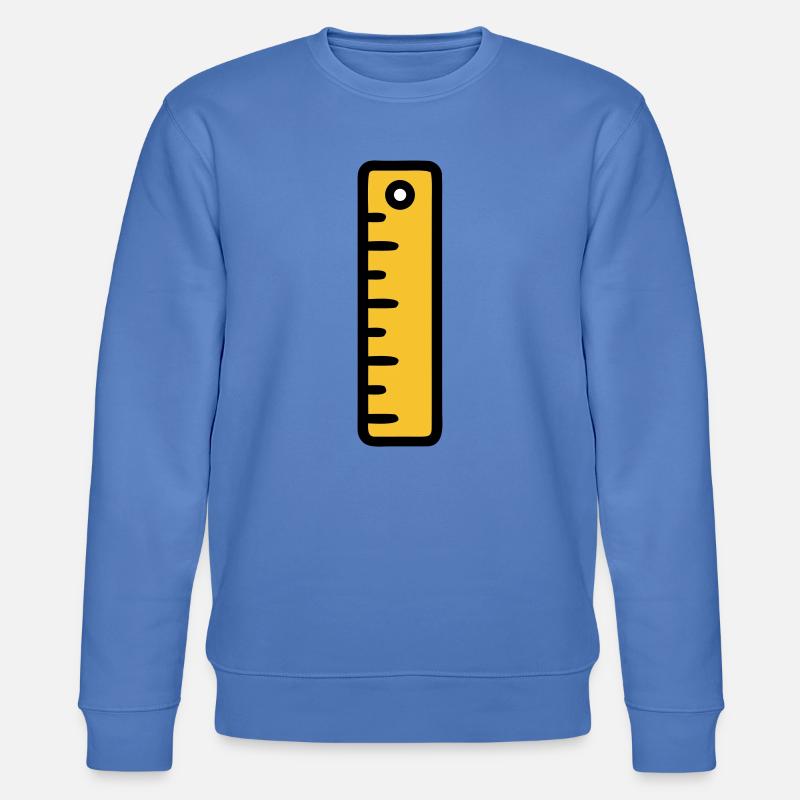 Scale Ruler Tool Office - Stanley/Stella CHANGER Unisex Organic Sweatshirt - bright blue