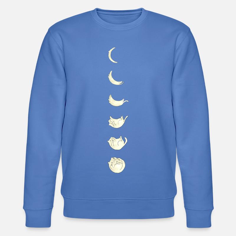 Chat de la lune - Sweat bio CHANGER Stanley/Stella Unisexe - bleu
