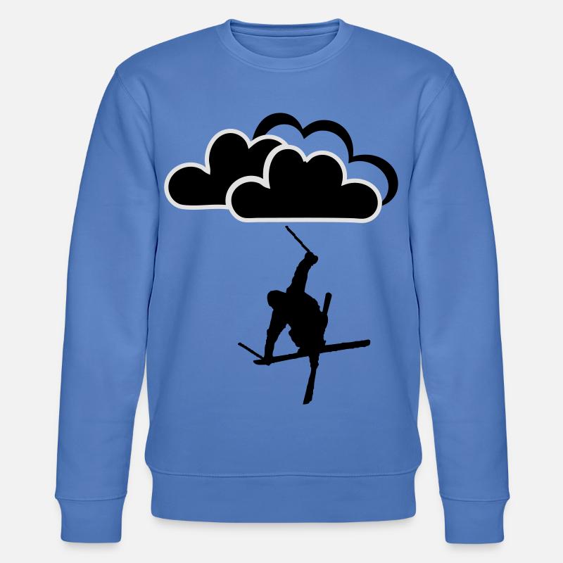 Freestyler mit Wolken - Stanley/Stella Unisex Bio-Sweatshirt CHANGER  - Blau
