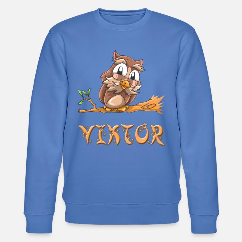 Eule Viktor - Stanley/Stella Unisex Bio-Sweatshirt CHANGER  - Blau