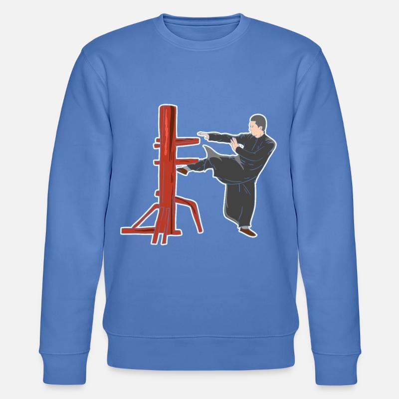 Wing Chun Kampfpose - Stanley/Stella Unisex Bio-Sweatshirt CHANGER  - Blau