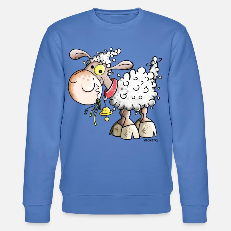 Schaf auf der Weide - Stanley/Stella Unisex Bio-Sweatshirt CHANGER  - Blau