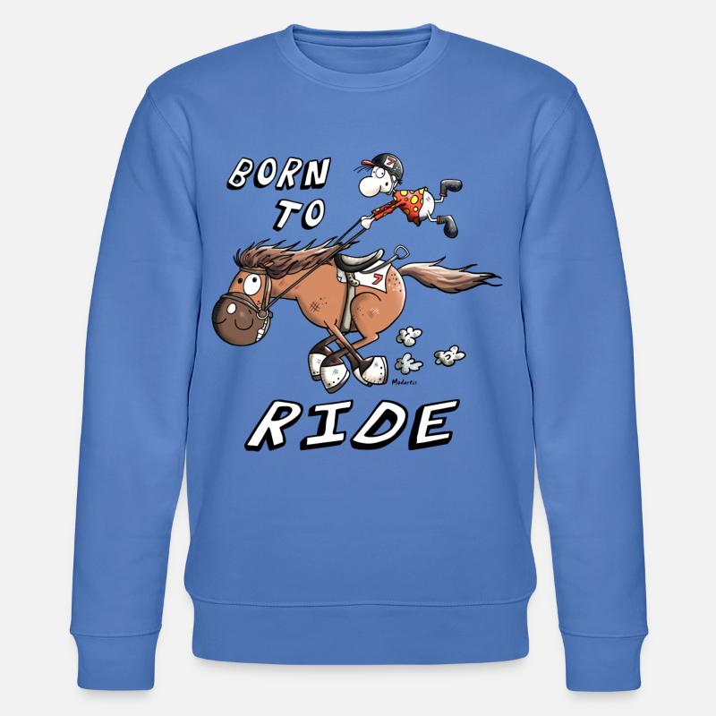 Born to Ride - Stanley/Stella Unisex Bio-Sweatshirt CHANGER  - Blau