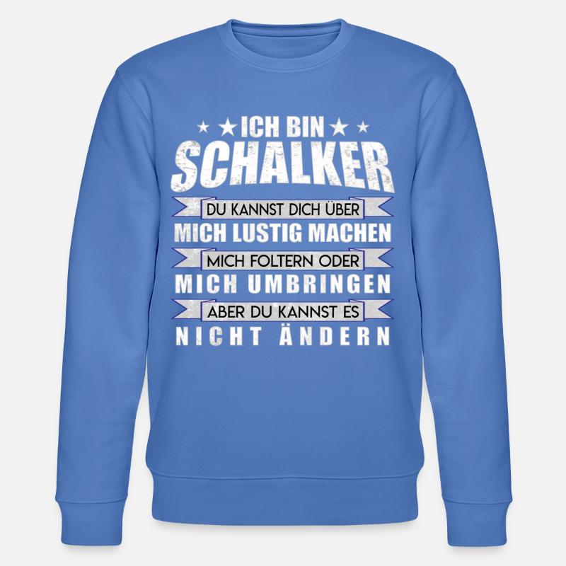 Ich bin Schalker | Fan Design Geschenkidee - Stanley/Stella Unisex Bio-Sweatshirt CHANGER  - Blau