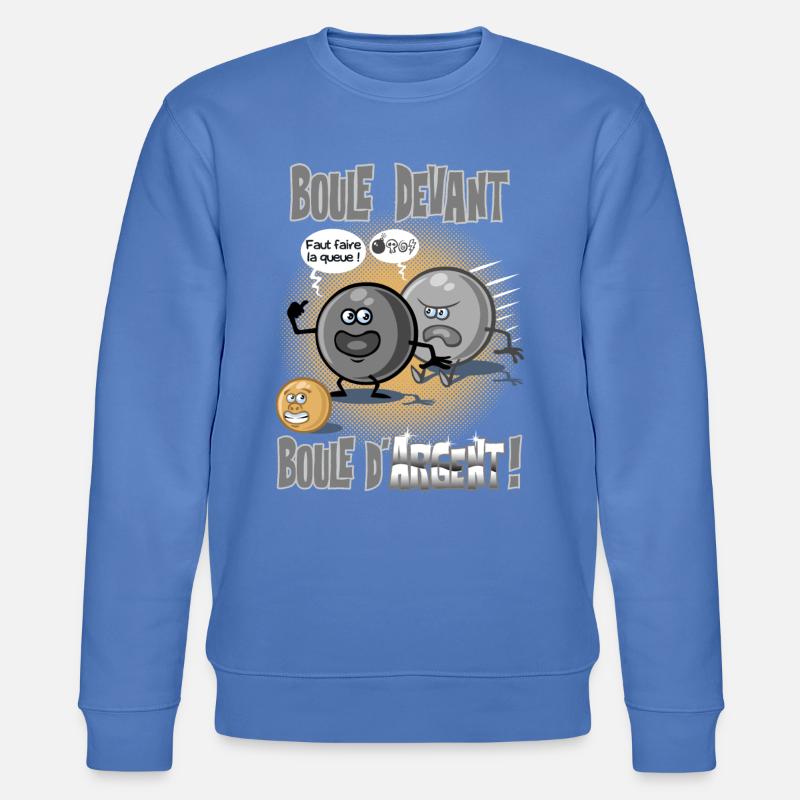 Boule devant boule d'argent - Sweat bio CHANGER Stanley/Stella Unisexe - bleu