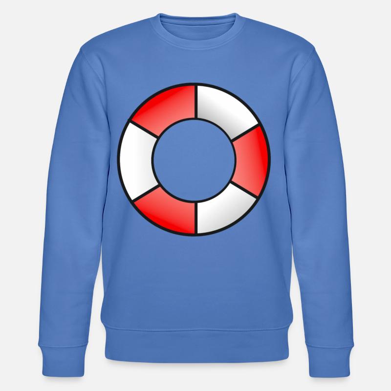 Rettungsring Rot Weiß - Stanley/Stella Unisex Bio-Sweatshirt CHANGER  - Blau