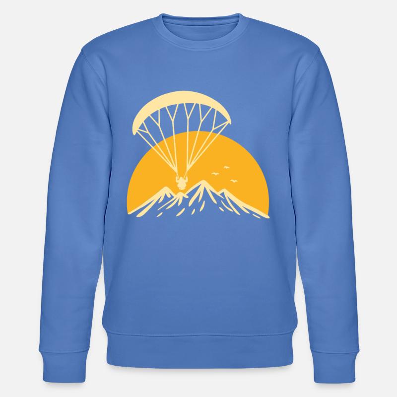 Paramotoring Retro - Stanley/Stella Unisex Bio-Sweatshirt CHANGER  - Blau