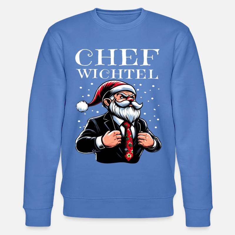 Gnome de Noël en chef - Sweat bio CHANGER Stanley/Stella Unisexe - bleu