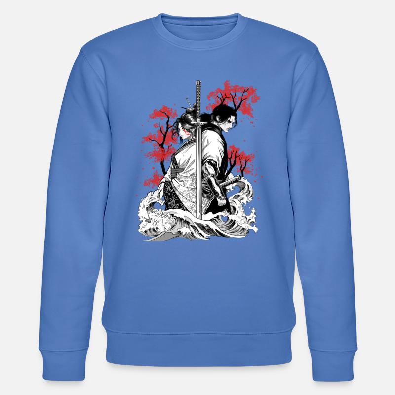 Verschlungene Samurai-Seelen - Stanley/Stella Unisex Bio-Sweatshirt CHANGER  - Blau