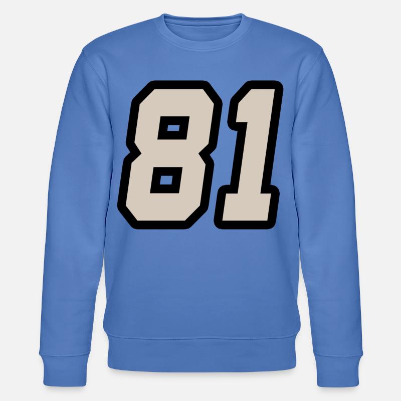 Nummer einundachtzig 81 - Stanley/Stella Unisex Bio-Sweatshirt CHANGER  - Blau