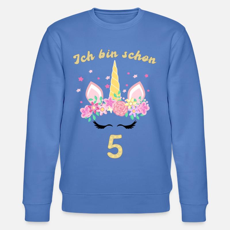 ich bin schon 5 - Stanley/Stella Unisex Bio-Sweatshirt CHANGER - Blau
