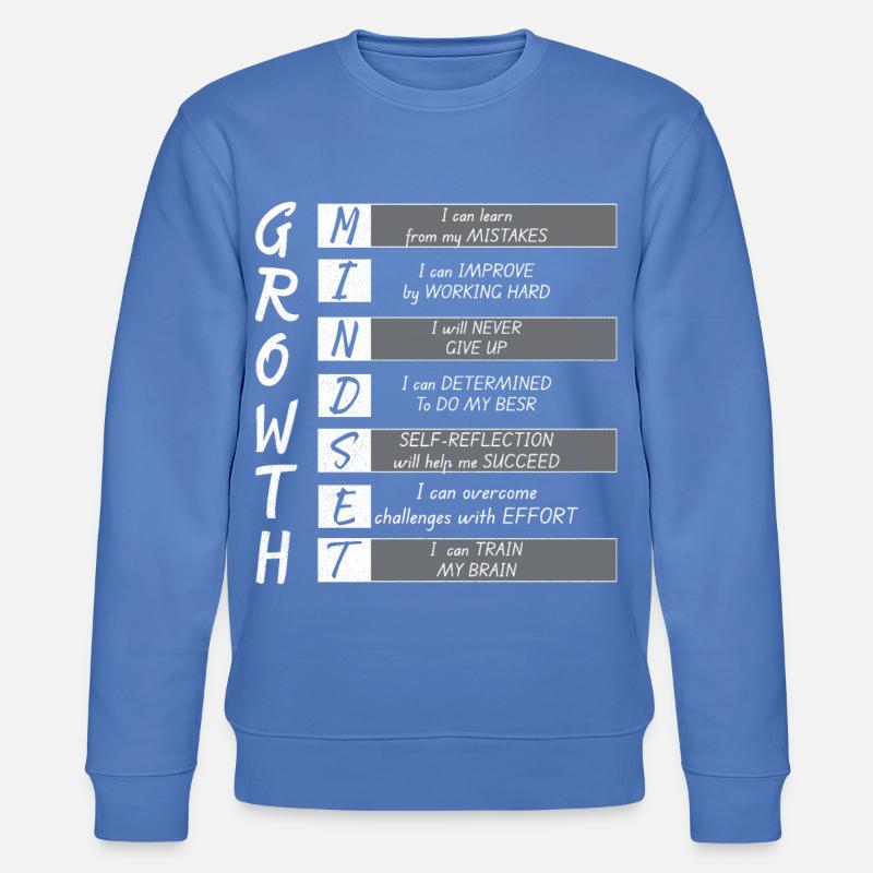 WACHSTUM MINIMUM - Stanley/Stella Unisex Bio-Sweatshirt CHANGER  - Blau
