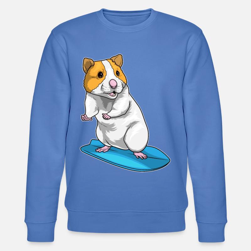 Hamster Surfer Planche de surf - Sweat bio CHANGER Stanley/Stella Unisexe - bleu