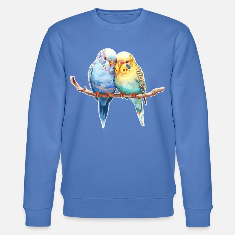 Paire de perruches - Sweat bio CHANGER Stanley/Stella Unisexe - bleu