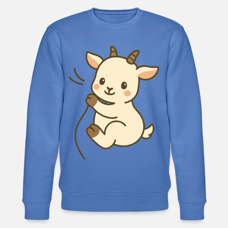 Kuschelzeit mit Zicklein - Stanley/Stella Unisex Bio-Sweatshirt CHANGER - Blau