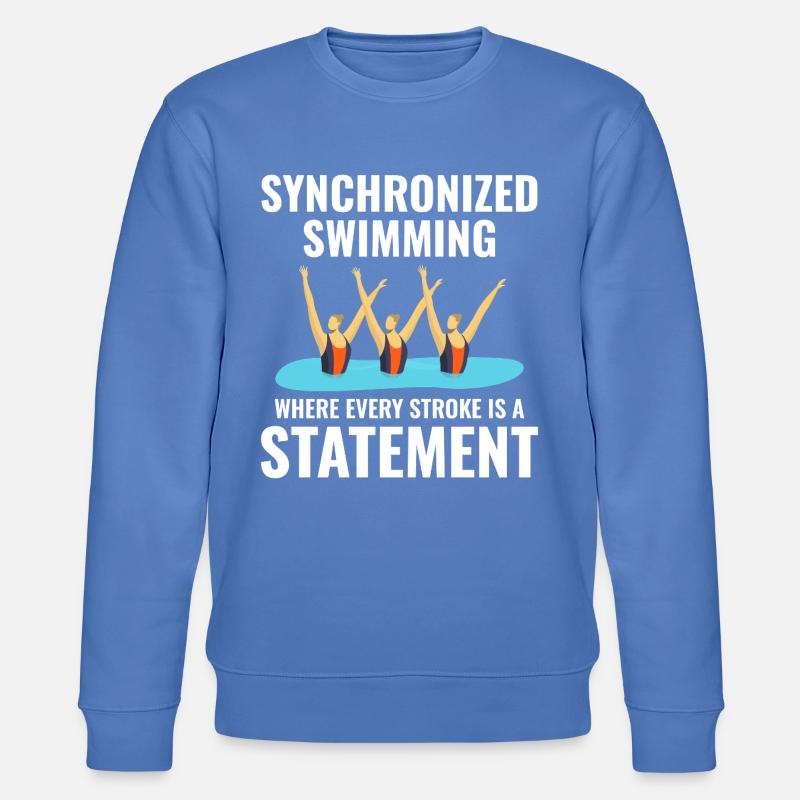 Erklärung zum Synchronschwimmen - Stanley/Stella Unisex Bio-Sweatshirt CHANGER  - Blau