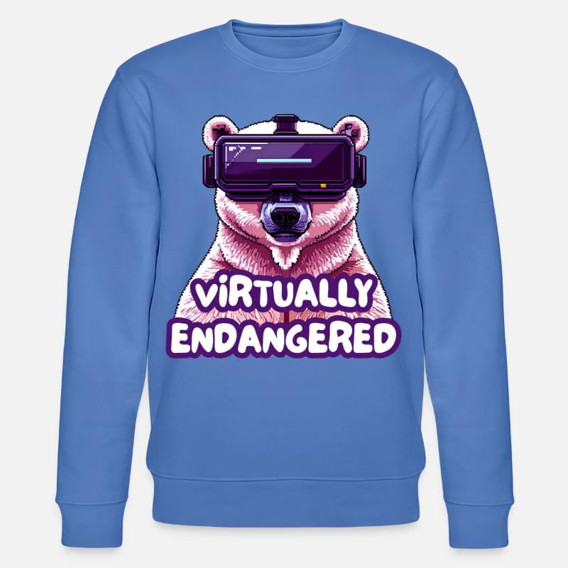 Virtually Endangered - Stanley/Stella Unisex Bio-Sweatshirt CHANGER  - Blau