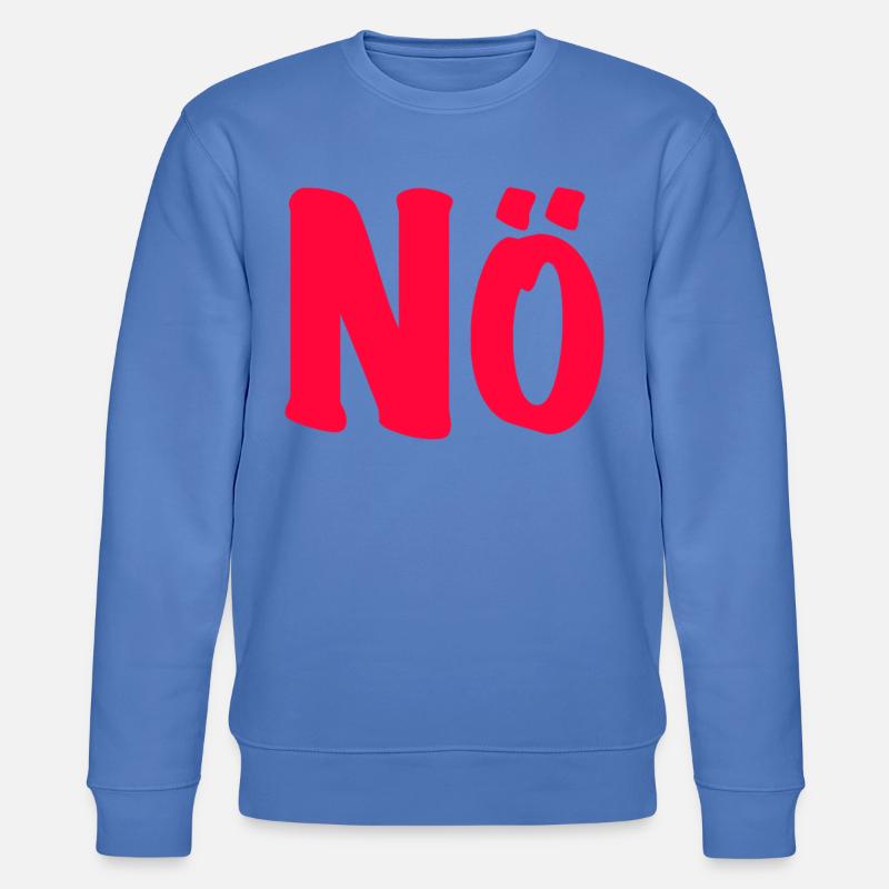Nö - Bin dagegen - Null Bock  - Stanley/Stella Unisex Bio-Sweatshirt CHANGER  - Blau