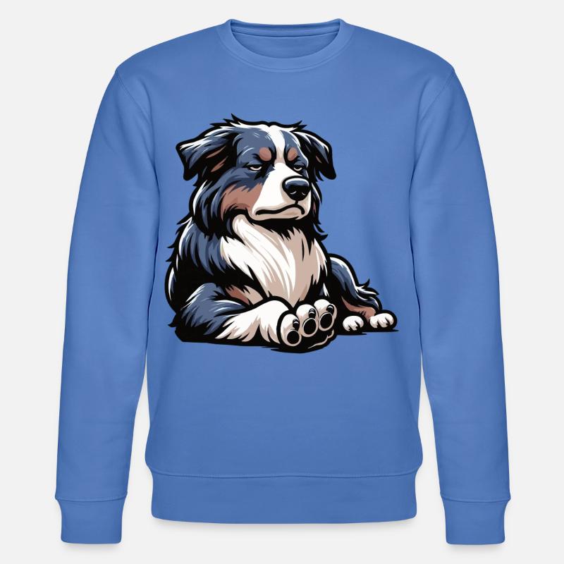 Australian Shepherd Aussie Aussiebesitzer Aussies - Stanley/Stella Unisex Bio-Sweatshirt CHANGER  - Blau