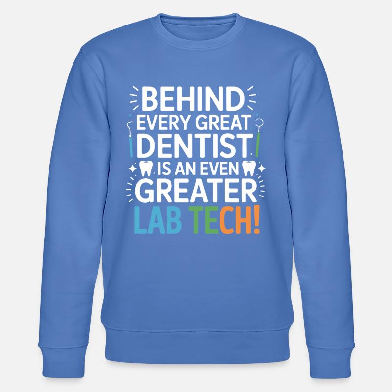 Conception dentaire de Greater Lab Tech - Sweat bio CHANGER Stanley/Stella Unisexe - bleu