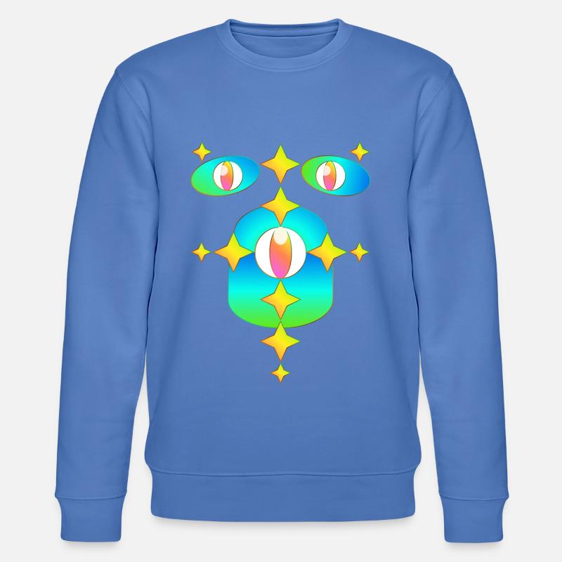 Tausend Sterne - Stanley/Stella Unisex Bio-Sweatshirt CHANGER  - Blau