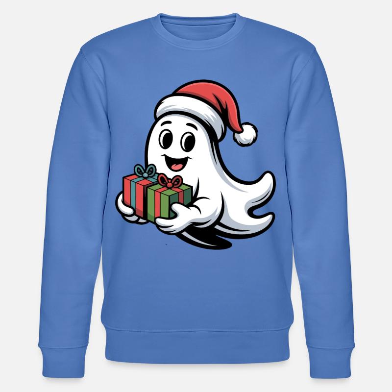 Weihnachtsgeist mit Geschenken - Stanley/Stella Unisex Bio-Sweatshirt CHANGER  - Blau