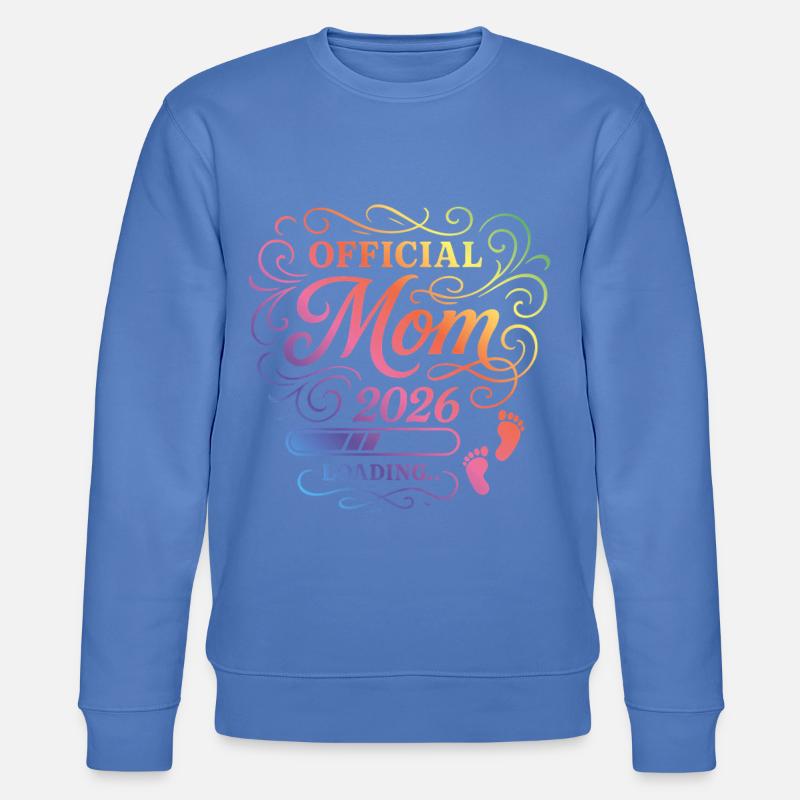 Mama 2026 Loading Mom Bunt - Stanley/Stella Unisex Bio-Sweatshirt CHANGER  - Blau